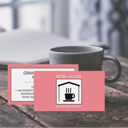 Carte De Visite Logo B&B, Bed & Breakfast Hébergement
