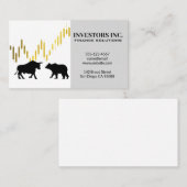 Carte De Visite Logo Bear Bull | Graphique à bougies (Devant / Derrière)