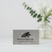Carte De Visite Logo Bear Bull | Graphique du marché stock (Debout devant)