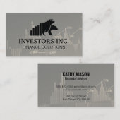 Carte De Visite Logo Bear Bull | Graphique du marché stock (Devant / Derrière)