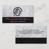 Carte De Visite Logo Beauté des cheveux (Devant / Derrière)