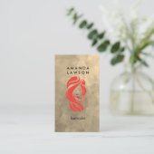 Carte De Visite Logo beauté et cheveux (Debout devant)