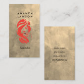 Carte De Visite Logo beauté et cheveux (Devant / Derrière)