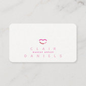 Carte De Visite Logo Beauté Modern Lips | Couleur modifiable | (Devant)