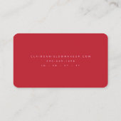 Carte De Visite Logo Beauté Modern Lips | Couleur modifiable | (Dos)
