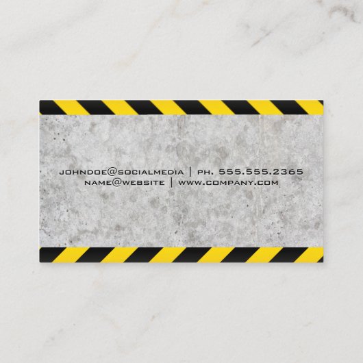 Carte De Visite Logo Big Rig Camion bleu (Dos)