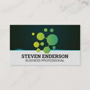 Carte De Visite Logo bio géométrique   Technologie