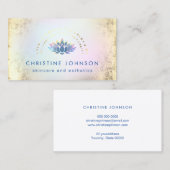 Carte De Visite logo bleu lotus (Devant / Derrière)