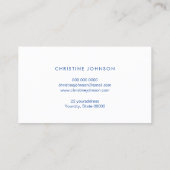 Carte De Visite logo bleu lotus (Dos)