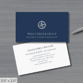 Carte De Visite Logo Blue Luxury