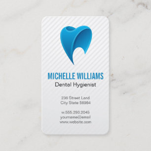 Carte De Visite Logo Blue Tooth Dentisterie Soins de santé