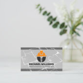 Carte De Visite Logo Blueprint | Construction (Debout devant)