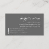 Carte De Visite Logo Blush et Grey (Dos)
