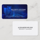 Carte De Visite Logo Bouclier de cybersécurité | Tech Systems (Devant / Derrière)