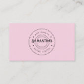 Carte de visite Logo Boulangerie Rose (Devant)