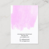 Carte De Visite Logo bracelet violet bijoux collier d'oreille (Dos)