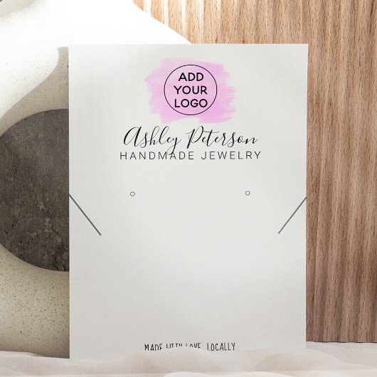 Carte De Visite Logo bracelet violet bijoux collier d'oreille