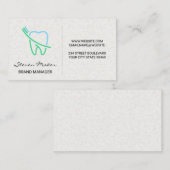 Carte De Visite Logo Brosse et Dent (Devant / Derrière)