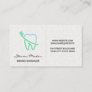 Carte De Visite Logo Brosse et Dent