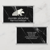 Carte De Visite Logo Bull et Ours | Finances stocks (Devant / Derrière)