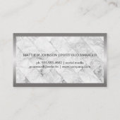 Carte De Visite Logo Bull Market | Financière | Marbre (Dos)