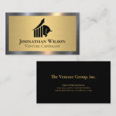 Carte De Visite Logo Bull | Or Argent métallique (Devant / Derrière)