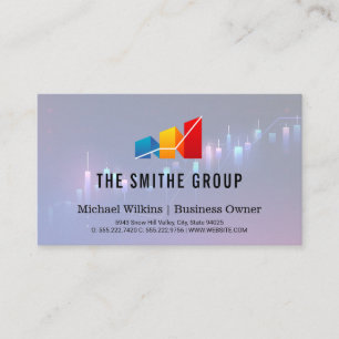 Carte De Visite Logo Business Growth   Financiers