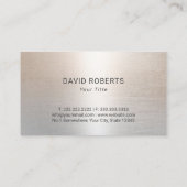 Carte De Visite Logo Caduceus Médicale Argent moderne (Dos)