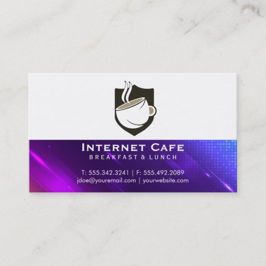 Carte De Visite Logo Café | Restaurant (Devant)