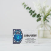 Carte De Visite Logo Caméras | Bouclier de cybersécurité (Debout devant)