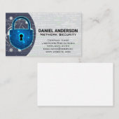 Carte De Visite Logo Caméras | Bouclier de cybersécurité (Devant / Derrière)