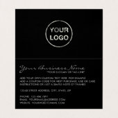 Carte De Visite Logo/Carte de remerciements d'image de l'effet d'h (Intérieur déplié)