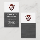 Carte De Visite Logo Chalkboard Education (Devant / Derrière)