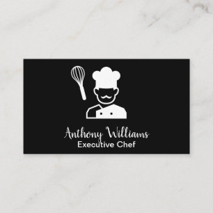 Carte De Visite Logo Chef et Whisk
