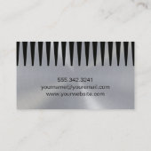 Carte De Visite Logo Cheveux Beauté | Ciseaux Peigne (Dos)
