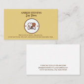 Carte De Visite Logo Chien avec os (Devant / Derrière)
