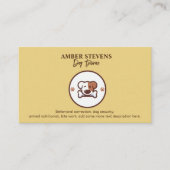 Carte De Visite Logo Chien avec os (Devant)