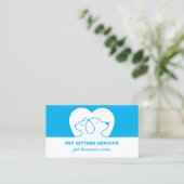 Carte De Visite Logo Chien Et Chat (Debout devant)