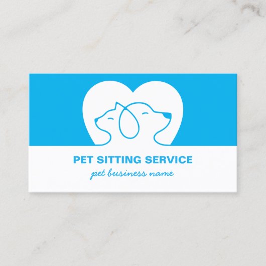 Carte De Visite Logo Chien Et Chat (Devant)