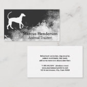 Carte De Visite Logo Chien | Texture de fond (Devant / Derrière)