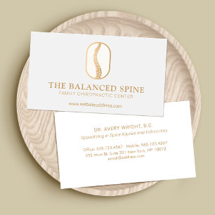 Carte De Visite Logo Chiropratique Chiropraticien