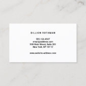 Carte De Visite Logo cible de lutte contre les moustiques (Dos)