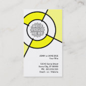Carte De Visite logo cible jaune (Dos)