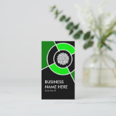 Carte De Visite logo cible vert (Debout devant)