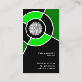 Carte De Visite logo cible vert (Dos)