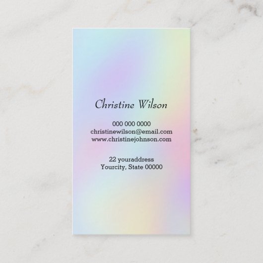 Carte De Visite logo ciseaux coiffeur (Dos)