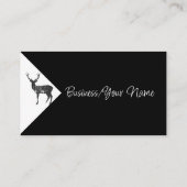 Carte De Visite Logo Classique Professionnel Moderne Cerf Biche (Dos)