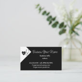 Carte De Visite Logo Classique Professionnel Moderne pour les Soin (Debout devant)