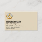 Carte De Visite Logo / Clés de l'agent immobilier (Dos)