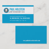 Carte De Visite LOGO CLINIQUE DENTAIRE dentiste dentaire moderne b (Devant / Derrière)